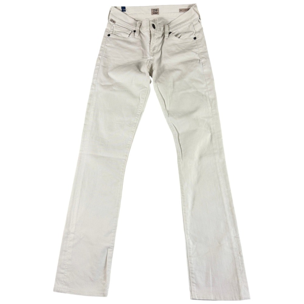 Citizens of Humanity Ava Jeans Womens 26 White Straight Leg Lowrise Stretch BoHo